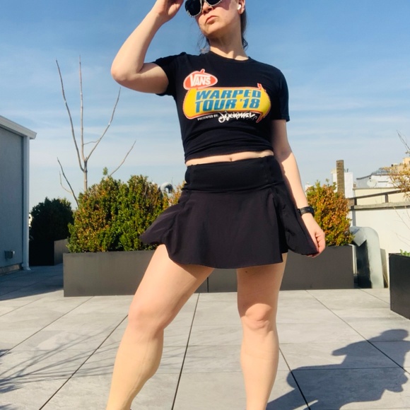 CRZ YOGA used Black Skort Vintage Unisex Shorts - Picture 7 of 11